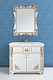 Водолей Мебель для ванной "Версаль 95" белая/золото, зеркало Кармен в раме – фотография-5